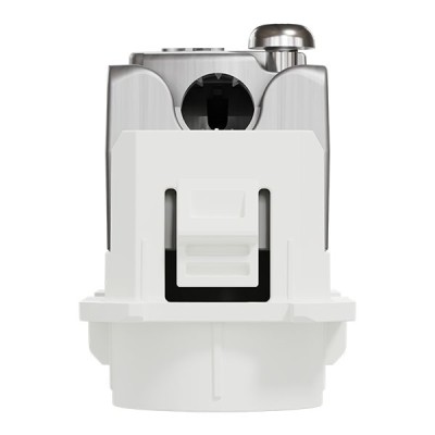 Schneider Odace - module prise TV simple mâle - sortie coaxiale - blanc craie - Réf : S923445