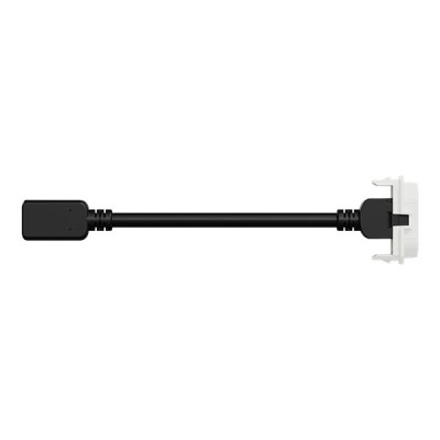 Schneider Odace - module prise HDMI type A 2.1 - prise câble femelle arrière - blanc craie - Réf : S923462
