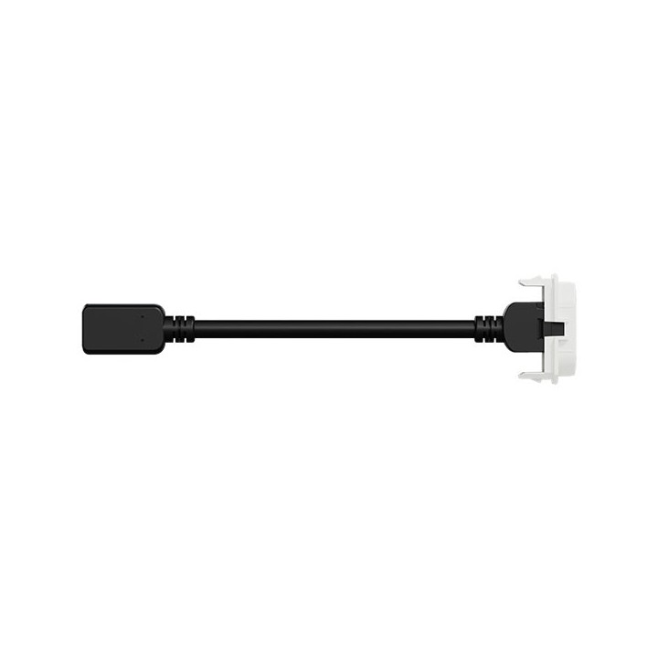 Schneider Odace - module prise HDMI type A 2.1 - prise câble femelle arrière - blanc craie - Réf : S923462