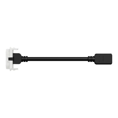 Schneider Odace - module prise HDMI type A 2.1 - prise câble femelle arrière - blanc craie - Réf : S923462