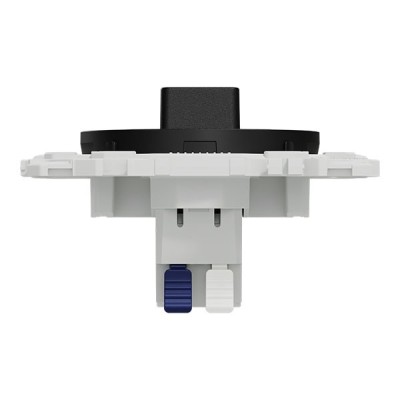 Schneider Odace - interrupteur VMC - 2 vitesses avec position arrêt - 6AX - noir onyx - Réf : S940243