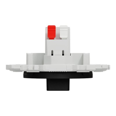 Schneider Odace - interrupteur VMC - 2 vitesses avec position arrêt - 6AX - noir onyx - Réf : S940243