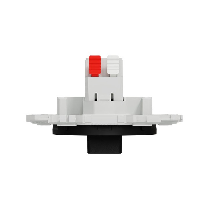 Schneider Odace - interrupteur VMC - 2 vitesses avec position arrêt - 6AX - noir onyx - Réf : S940243