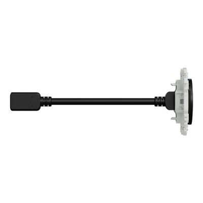 Schneider Odace - prise HDMI type A 2.1 - prise  cable femelle  à l'arrière - noir onyx - Réf : S940462