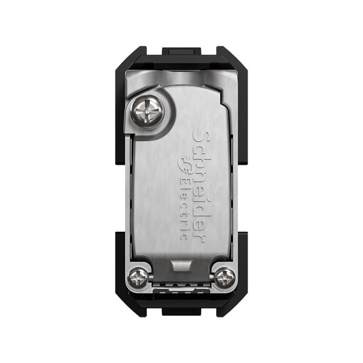 Schneider Odace - module prise TV simple mâle - sortie coaxiale - noir onyx - Réf : S943445