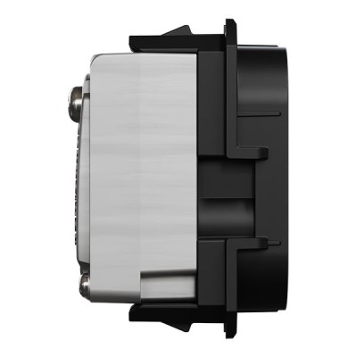 Schneider Odace - module prise TV simple mâle - sortie coaxiale - noir onyx - Réf : S943445