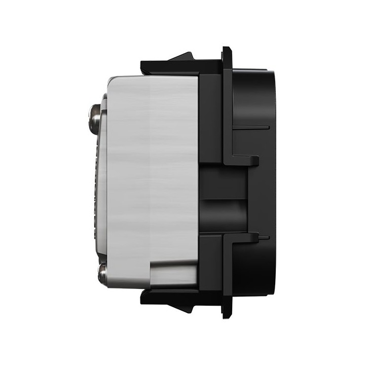 Schneider Odace - module prise TV simple mâle - sortie coaxiale - noir onyx - Réf : S943445