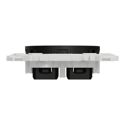Schneider Odace - support modulaire - obturateur - 2 emplacements module VDI - noir onyx - Réf : S949400
