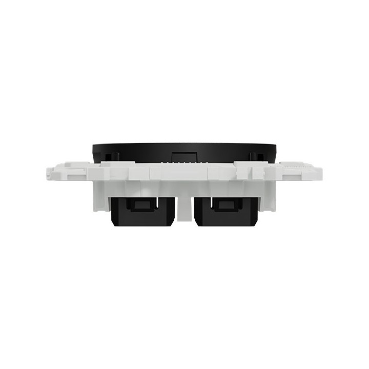 Schneider Odace - support modulaire - obturateur - 2 emplacements module VDI - noir onyx - Réf : S949400