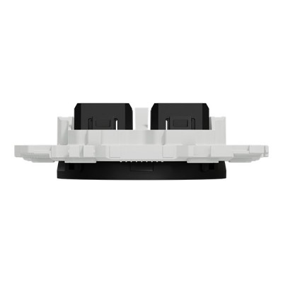 Schneider Odace - support modulaire - obturateur - 2 emplacements module VDI - noir onyx - Réf : S949400