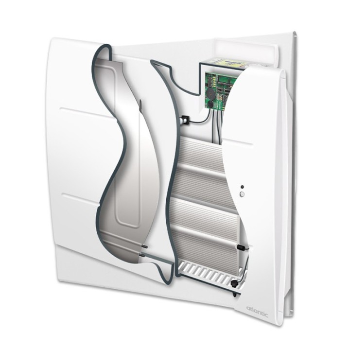 Atlantic - Oniris - Radiateur à chaleur douce - 2000W - Horizontal - Blanc - Réf : 503920