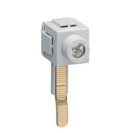 Hager - Borne de raccordement 1P à languette rallongée pour 1 câble 35mm² - Réf : KF83C