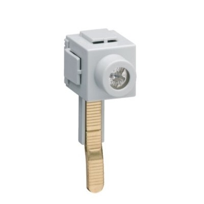 Hager - Borne de raccordement 1P à languette rallongée pour 1 câble 35mm² - Réf : KF83C