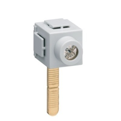 Hager - Borne de raccordement 1P à languette pour 1 câble 35mm² pour KBN6 - Réf : KF83D