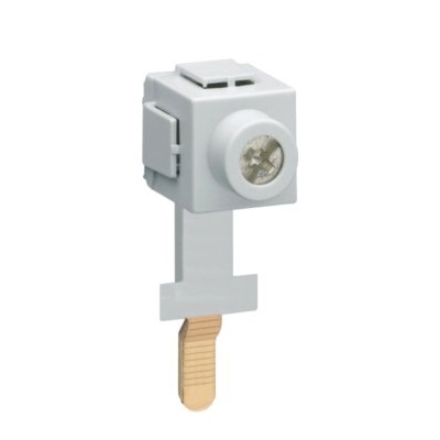 Hager - Borne de raccordement 1P à languette pour 1 câble 35mm² pour KBN8 - Réf : KF83E