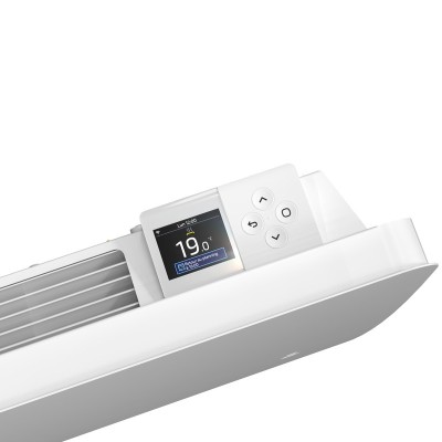 Atlantic - Nirvana+ - Radiateur à inertie connecté - 1000W - Horizontal - Fonte - Blanc carat - Réf : 529925