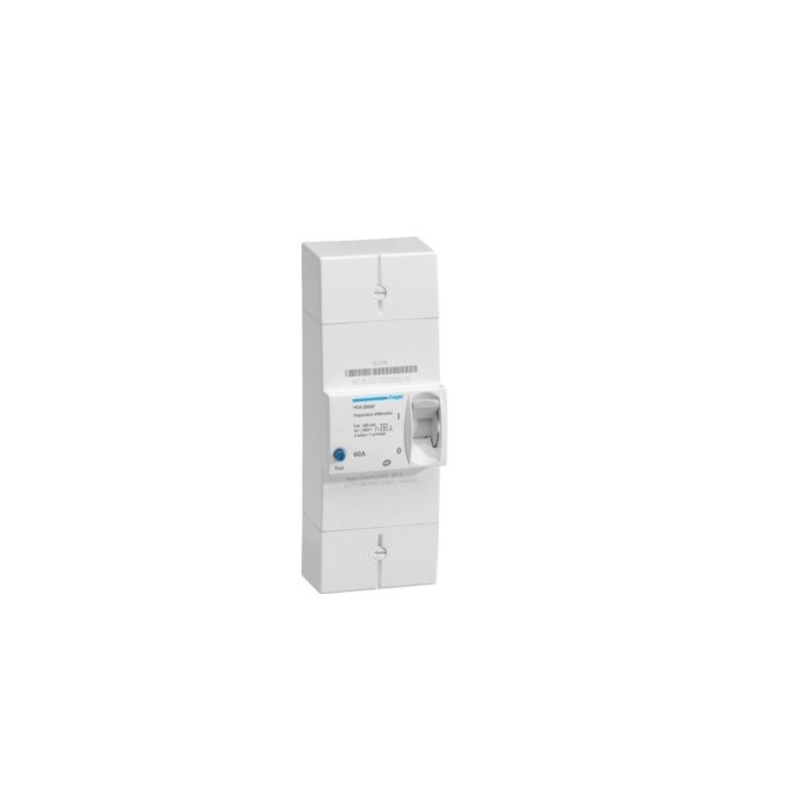 Hager -  Disjoncteur de branchement différentiel 2 pôles 60 A 500 mA sélectif  - Réf : HDA260SF
