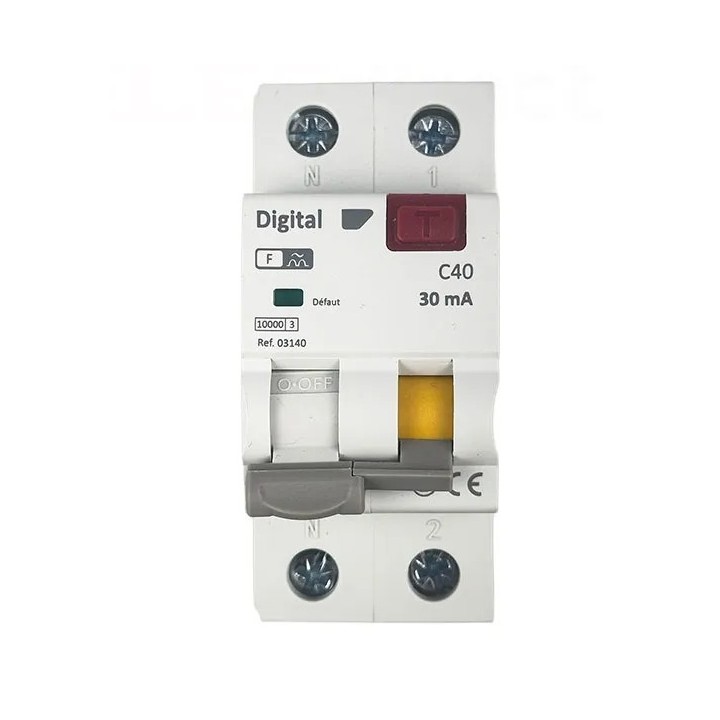 Digital Electric - Disjoncteur Différentiel 40A/30mA Type F 10kA - Réf : 03140