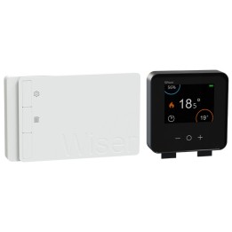 Schneider - Wiser - Thermostat noir connecté chaudière On/Off ou Opentherm - Génération 2 - Réf : CCTFR6901G2N