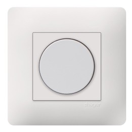 Hager Essensya - Variateur essensya rotatif avec plaque de finition Pure - Réf :  WE062P