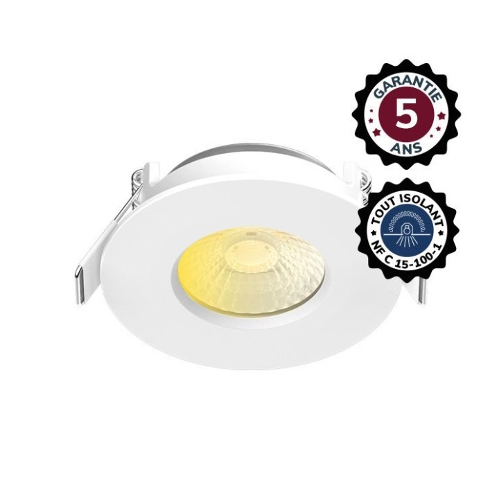 Miidex Lighting - Spot LED CCT BBC 6W 2700/3000/4000K Dimmable IP65/5X - Garantie 5 ans  - Réf : 101129