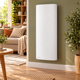 Intuis - Radiateur chaleur douce - Oslo 2 - Blanc - 1500W - Vertical - Réf : M163215