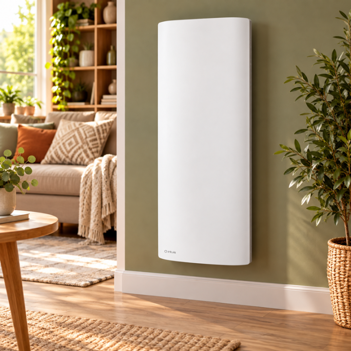 Intuis - Radiateur chaleur douce - Oslo 2 - Blanc - 1500W - Vertical - Réf : M163215