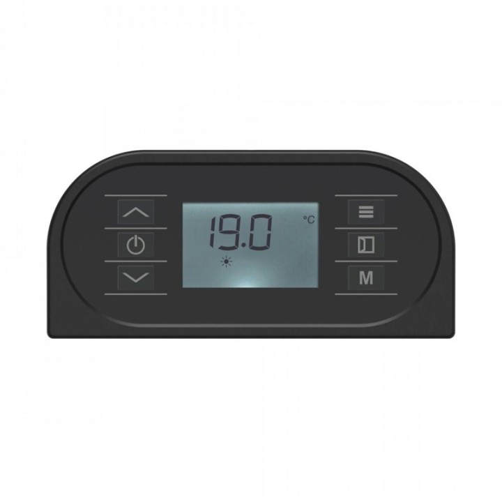 Atenza - Radiateur à inertie fonte 1000W WIFI NF Noir - Réf : 463097M