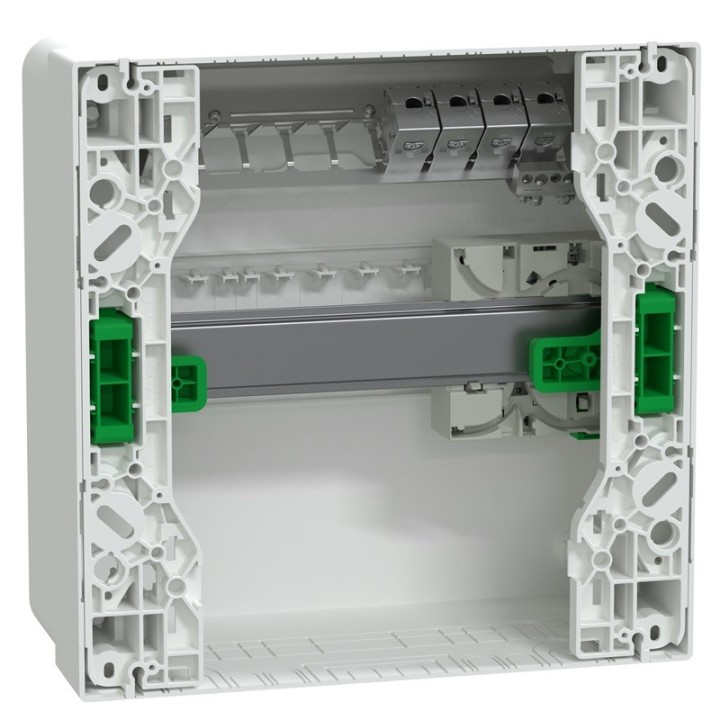 Schneider - Resi9 Coffret VDI 13M1R - grade 2TV basique - 4xRJ45 cat6 - Réf : R9H13401VDIM
