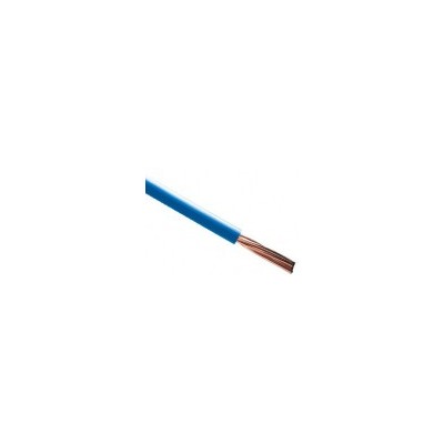 Fil H07 V-R (Rigide) 6 mm² - Couronne 100 m - Bleu - Réf : 002905