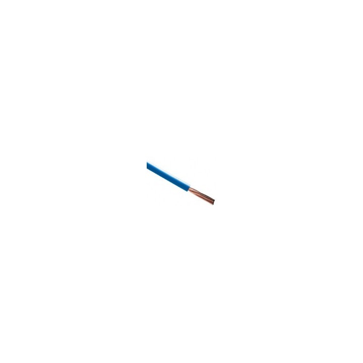 Fil H07 V-R (Rigide) 6 mm² - Couronne 100 m - Bleu - Réf : 002905