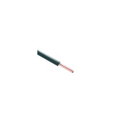 Fil H07 V-U (Rigide) 1,5 mm² - Couronne 100 m - Noir - Réf : 000605