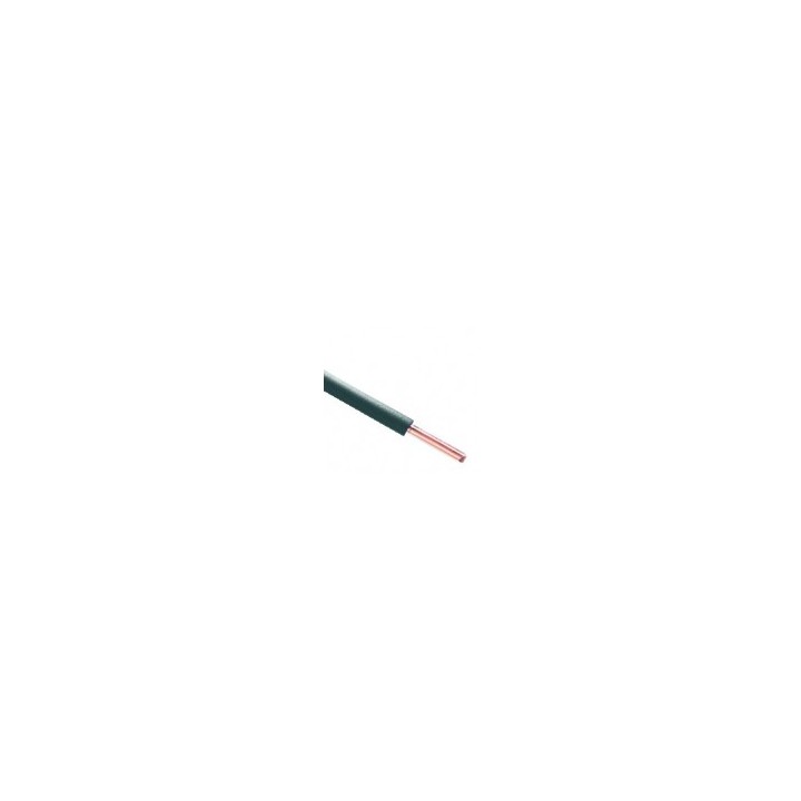 Fil H07 V-U (Rigide) 1,5 mm² - Couronne 100 m - Noir - Réf : 000605