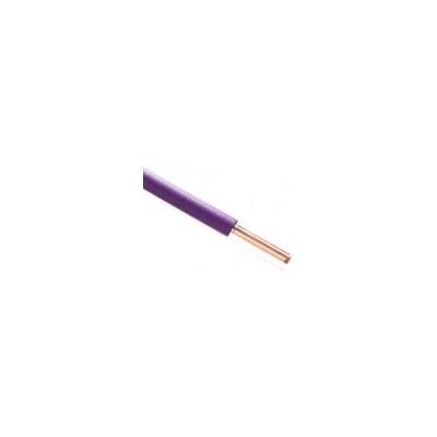 Fil H07  V-U (Rigide) 1,5 mm² - Couronne 100 m - Violet - Réf : 000905