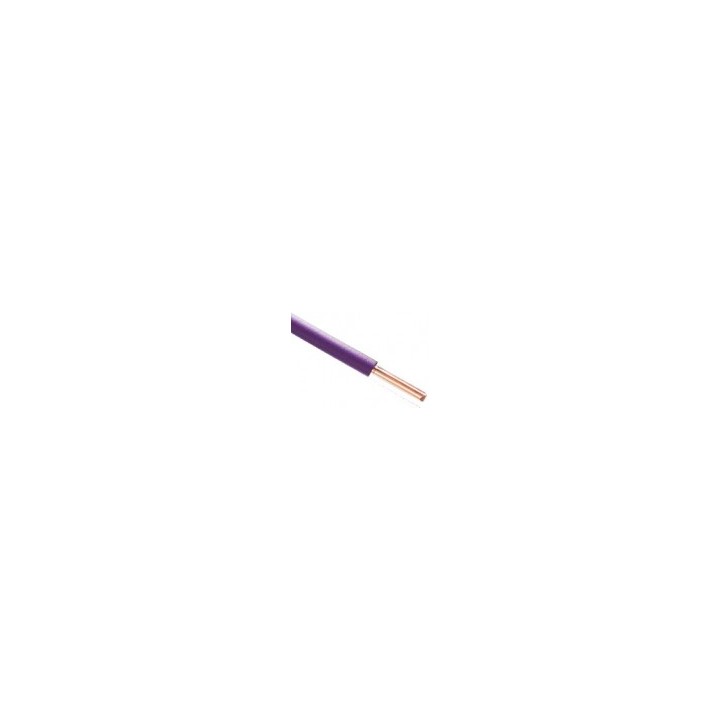 Fil H07  V-U (Rigide) 1,5 mm² - Couronne 100 m - Violet - Réf : 000905
