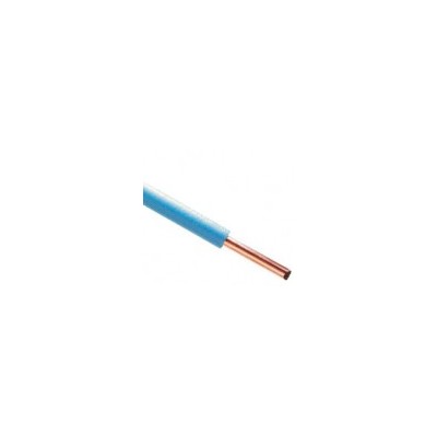 Fil H07  V-U (Rigide) 2,5 mm² - Couronne 100 m - Bleu - Réf : 001205