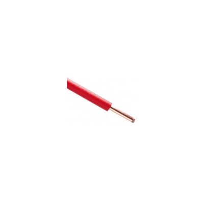 Fil H07  V-U (Rigide) 2,5 mm² - Couronne 100 m - Rouge - Réf : 001105