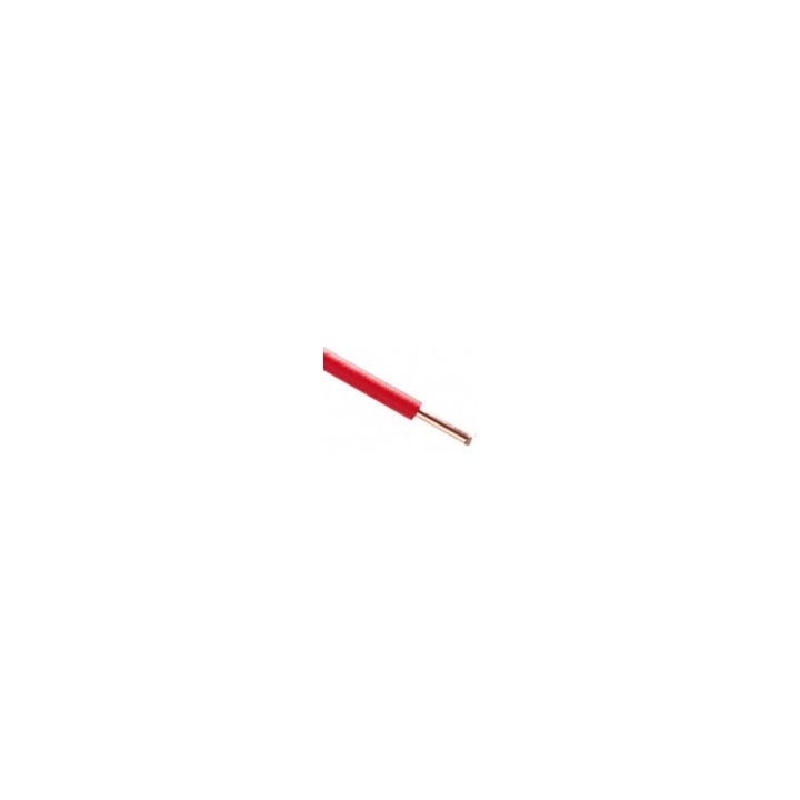 Fil H07  V-U (Rigide) 2,5 mm² - Couronne 100 m - Rouge - Réf : 001105