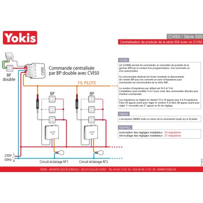 Yokis -  Diode pour la centralisation des micromodules sur un fil. - Code article : 5454072 - Réf : D600V