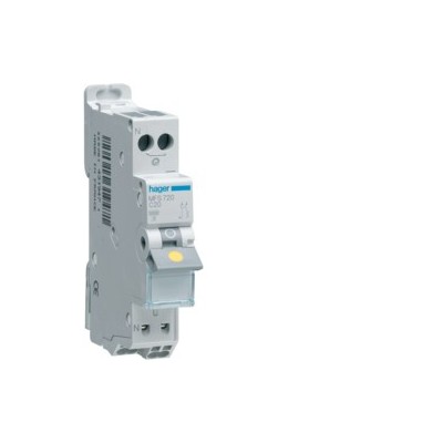 Hager - Disjoncteur 1P+N 3kA - Courbe C - 2A - Auto - Réf : MFS702