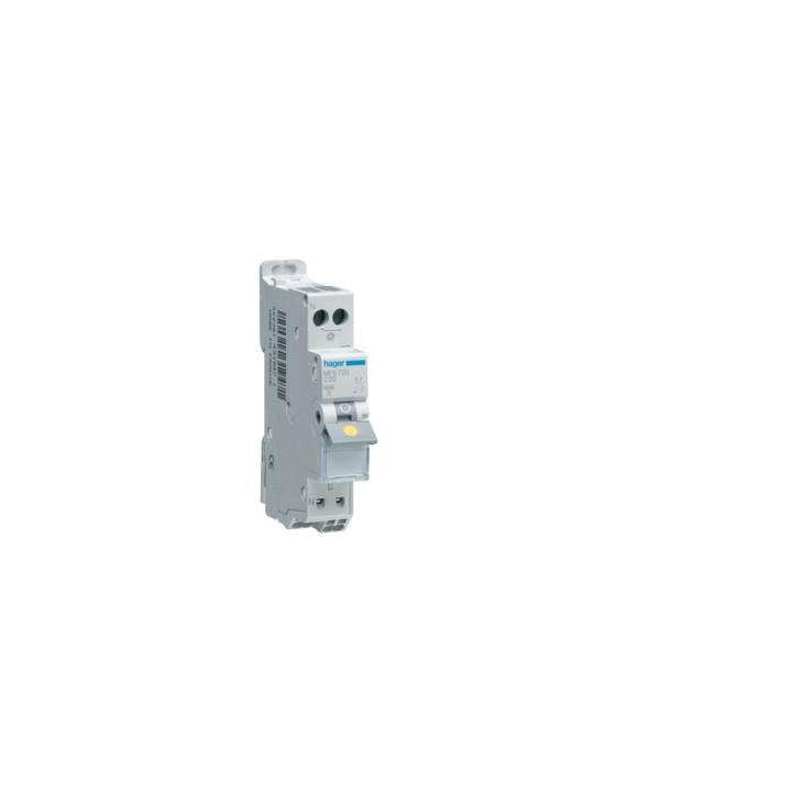 Hager - Disjoncteur 1P+N 3kA - Courbe C - 2A - Auto - Réf : MFS702