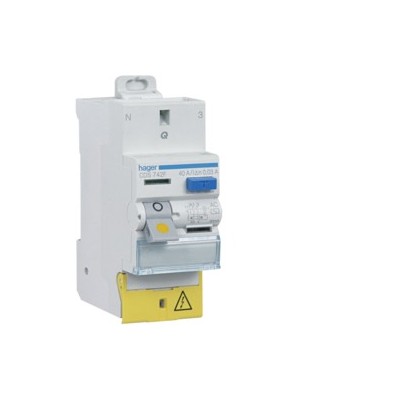 Hager - Interrupteur différentiel 40A 30mA type AC Auto - Réf: CDS742F