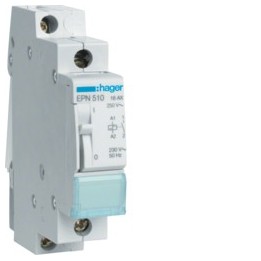 Hager - Télérupteur 1F 230V 16A - Connexion à vis - Réf : EPN510