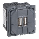 Legrand Céliane - Module de charge double USB  - Type A - 2400mA - Réf : 067462