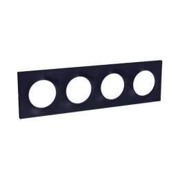 Schneider - Odace Styl, Plaque Anthracite 4 Postes Horiz./Vert. Entraxe 71Mm - Réf : S540708