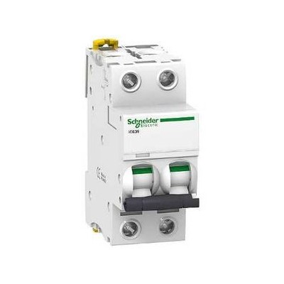 Schneider - Acti9, Ic60N Disjoncteur 2P 40A Courbe C - Réf : A9F77240