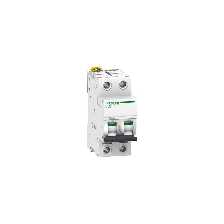 Schneider - Acti9, Ic60N Disjoncteur 2P 40A Courbe C - Réf : A9F77240