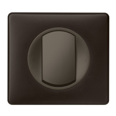 Legrand Céliane - Bouton Poussoir 6A - Ensemble Basalte complet - Réf : B012