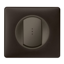 Legrand - Va et Vient simple lumineux 10A - Ensemble Basalte complet - Réf : B018