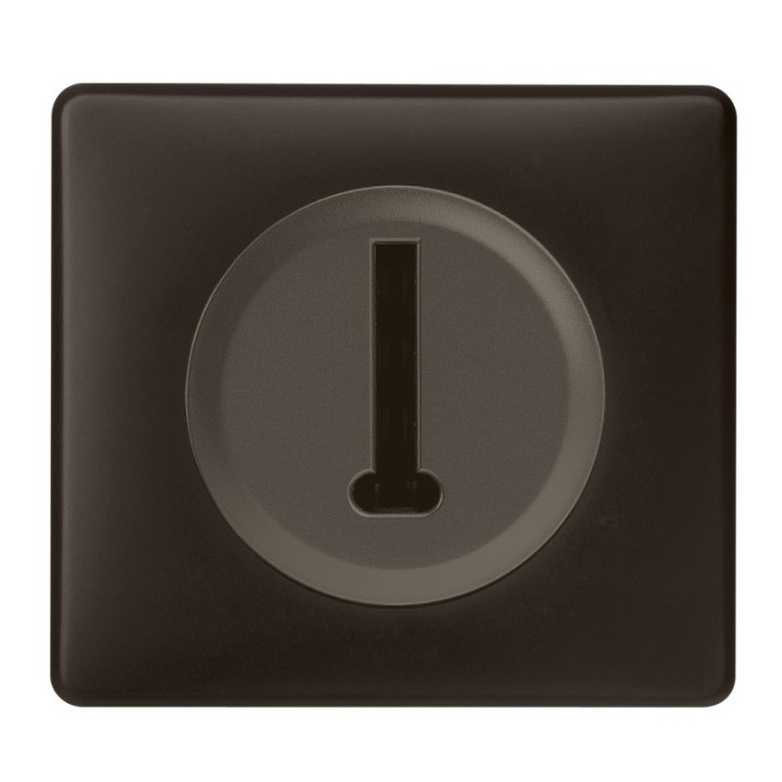 Legrand - Prise Téléphone en T 8 contacts - Ensemble Basalte complet à Griffes - Réf : B026G